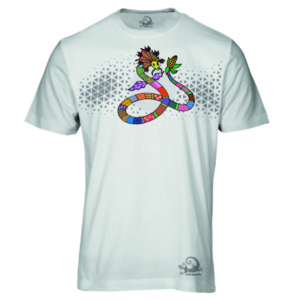 Camiseta Alebrije Serpiente Hombre Blanca