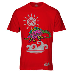 Camiseta Alebrije Elefante Marino Hombre Rojo