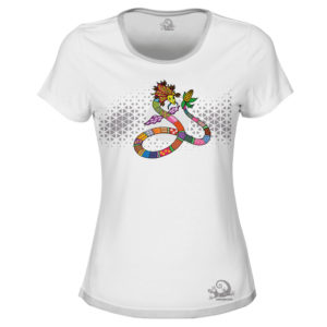 Camiseta Alebrije Serpiente Mujer Blanco